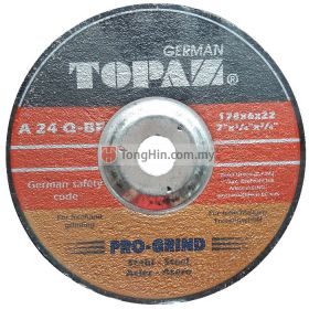TOPAZ 7" Grinding Disc 178 x 6.0 x 22mm Steel